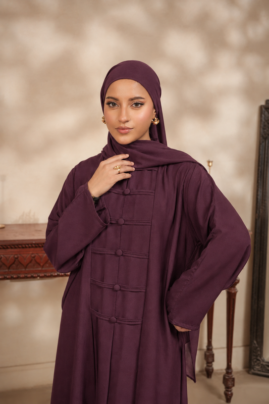 Plum Royale Abaya