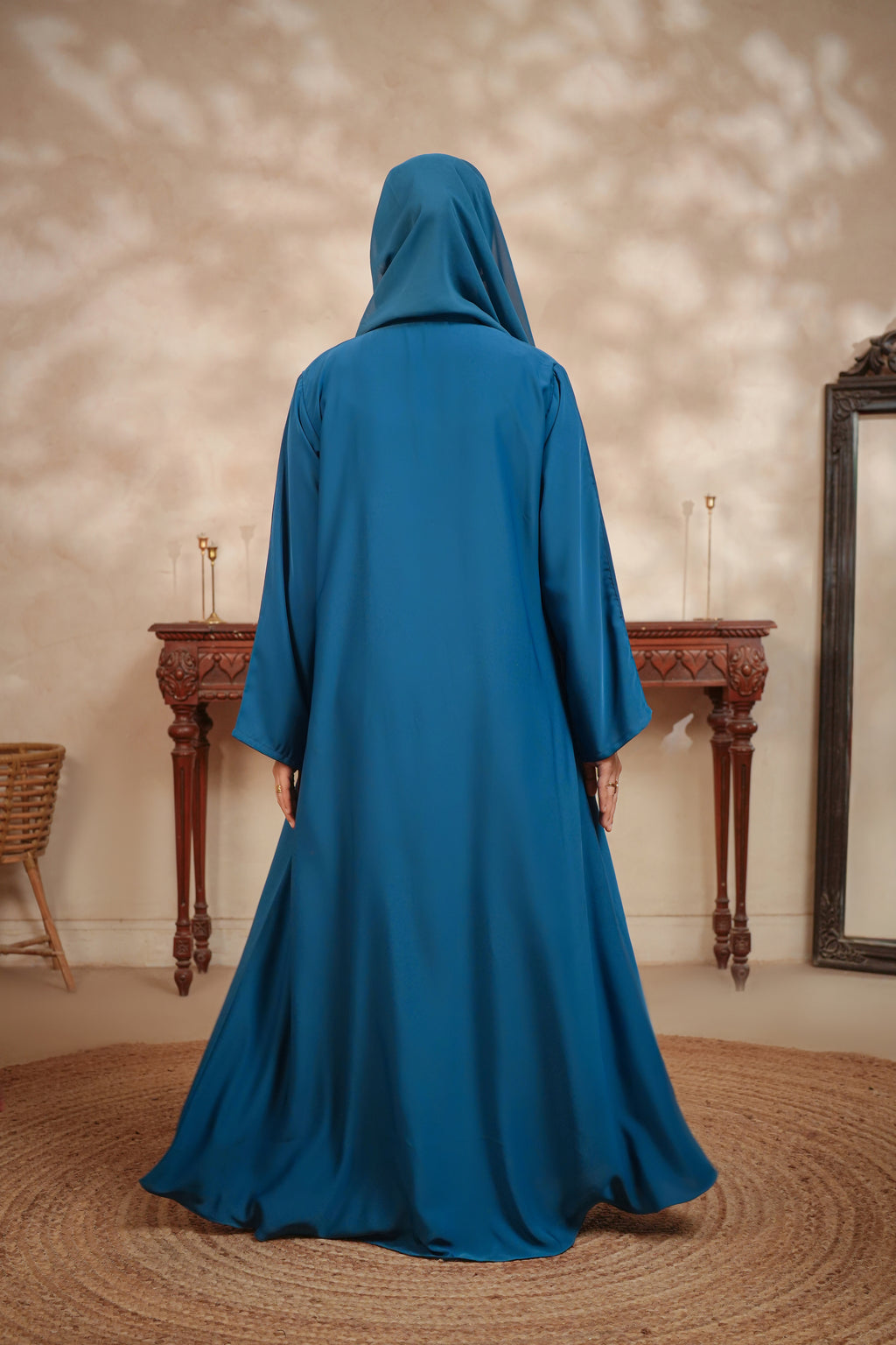 Ocean Teal Royale Abaya