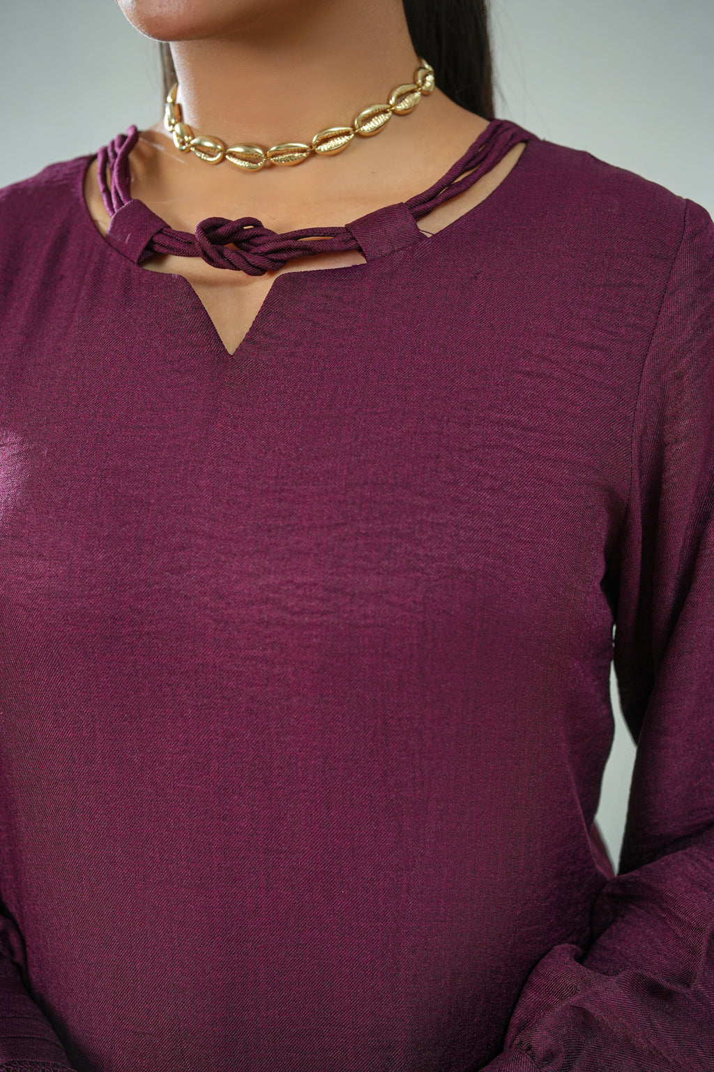 Maroon Luxe Coord Set
